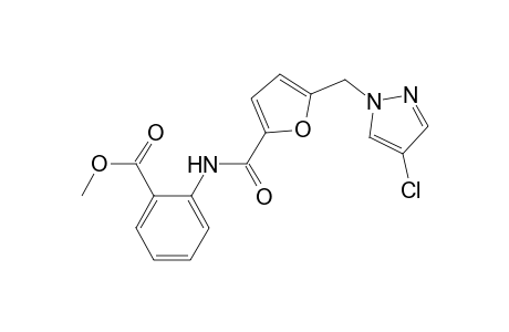 methyl 2-({5-[(4-chloro-1H-pyrazol-1-yl)methyl]-2-furoyl}amino)benzoate