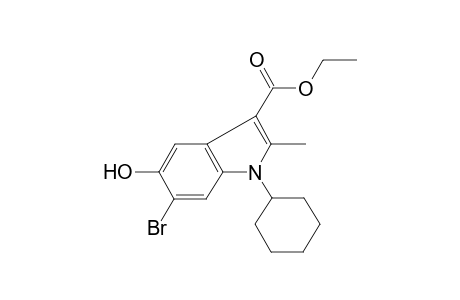 Ethyl 6-bromo-1-cyclohexyl-5-hydroxy-2-methyl-1H-indole-3-carboxylate