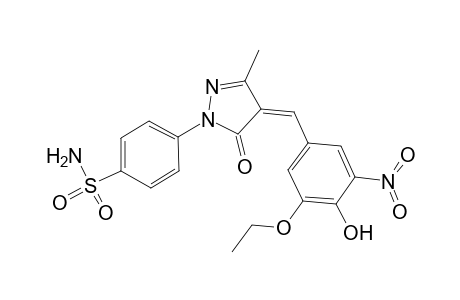 benzenesulfonamide, 4-[(4Z)-4-[(3-ethoxy-4-hydroxy-5-nitrophenyl)methylene]-4,5-dihydro-3-methyl-5-oxo-1H-pyrazol-1-yl]-