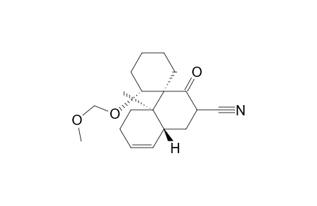 Spiro[cyclohexane-1,1'(2'H)-naphthalene]-3'-carbonitrile, 3',4',4'a,7',8',8'a-hexahydro-2-(methoxymethoxy)-8'a-methyl-2'-oxo-, [1'.alpha.(R*),4'a.beta.,8'a.alpha.]-(.+-.)-