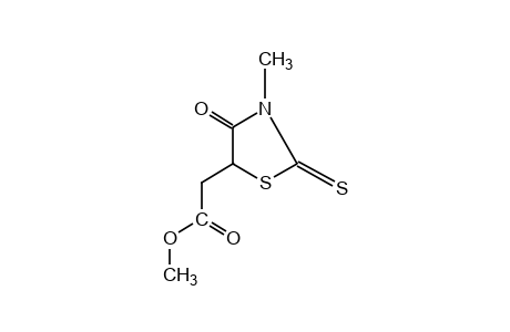 3-methyl-4-oxo-2-thioxo-5-thiazolidineacetic acid, methyl ester
