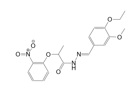 N'-[(E)-(4-ethoxy-3-methoxyphenyl)methylidene]-2-(2-nitrophenoxy)propanohydrazide