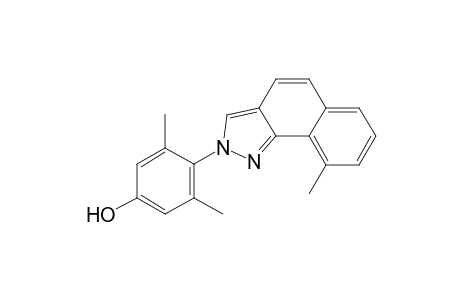 3,5-Dimethyl-4-(9-methyl-2-benzo[g]indazolyl)phenol