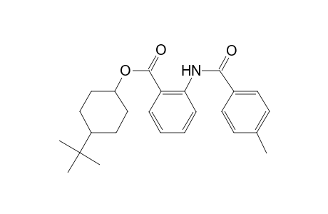 4-tert-Butylcyclohexyl 2-[(4-methylbenzene)amido]benzoate