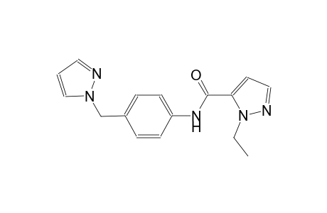 1-ethyl-N-[4-(1H-pyrazol-1-ylmethyl)phenyl]-1H-pyrazole-5-carboxamide