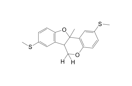 2,8-bis(methylthio)-6a,11a-dihydro-11a-methyl-6H-benzofuro[3,2-c][1]benzopyran