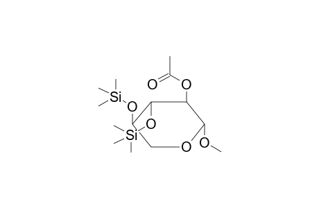 Methyl-2-O-acetyl-3,4-bis-O-trimethylsilyl.beta.-D-xylopyranosid