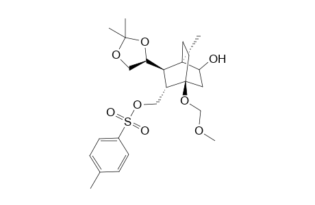 (1R,4S,5S,6R,4'S)-4-Methoxymethoxy-1-methyl-6-(2',2'-dimethyl-1',3'-dioxolan-4'-yl)-5-p-toluenesulfonyloxymethylbicxyclo[2.2.2]octane-2-ol