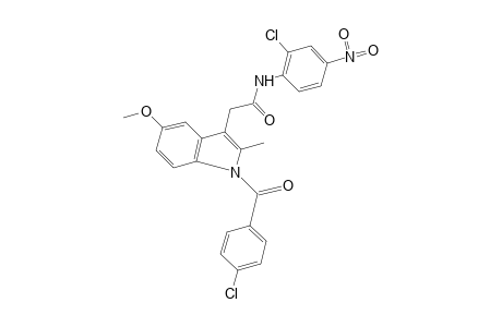 2'-chloro-1-(p-chlorobenzoyl)-5-methoxy-2-methyl-4'-nitroindole-3-acetanilide