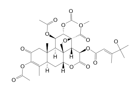 Brucein C triacetate