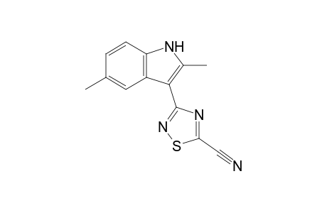 5-Cyano-3-(2,5-dimethylindol-3-yl)-1,2,4-thiadiazole