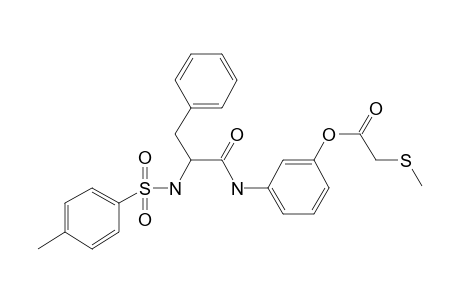 3-[[[1-(4-methylphenylsulfonyl)amino]-2-phenylethyl]carbonylamino]phenyl (methylthio)ethanoate