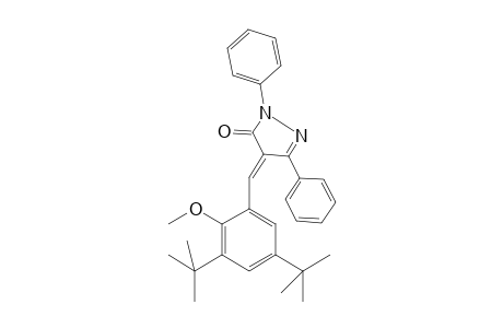 3H-Pyrazol-3-one, 4-[[3,5-bis(1,1-dimethylethyl)-2-methoxyphenyl]methylidene]-2,4-dihydro-2,5-diphenyl-