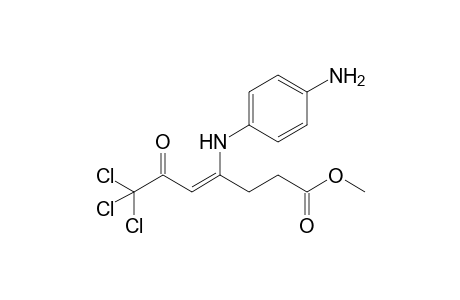 METHYL-7,7,7-TRICHLORO-4-[(4'-AMINOPHENYL)-AMINO]-6-OXO-4-HEPTENOATE