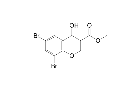 Methyl 6,8-dibromo-3,4-dihydro-4-hydroxy-2H-1-benzopyran-3-carboxylate
