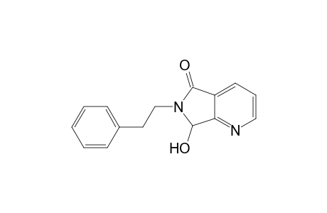 6,7-Dihydro-7-hydroxy-6-(2-phenyl-ethyl)-pyrrolo(3,4-B)pyridin-5-one