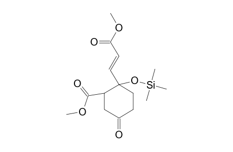 2-[(E)-3-methoxy-3-oxoprop-1-enyl]-5-oxo-2-trimethylsilyloxy-1-cyclohexanecarboxylic acid methyl ester