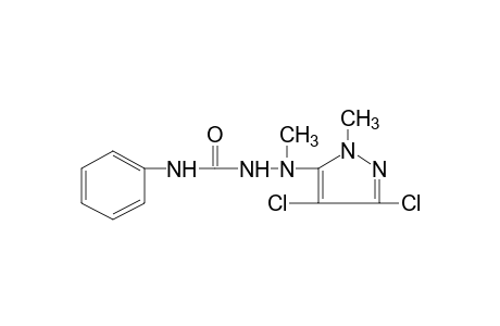 1-(3,4-dichloro-1-methylpyrazol-5-yl)-1-methyl-4-phenylsemicarbazide