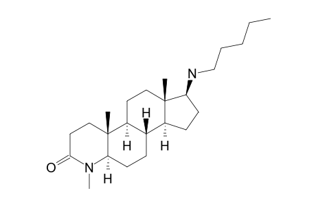 (1S,3aS,3bS,5aR,9aR,9bS,11aS)-1-(amylamino)-6,9a,11a-trimethyl-2,3,3a,3b,4,5,5a,8,9,9b,10,11-dodecahydro-1H-indeno[5,4-f]quinolin-7-one