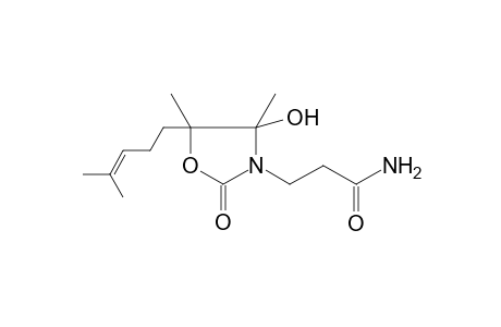 3-[4,5-dimethyl-5-(4-methylpent-3-enyl)-4-oxidanyl-2-oxidanylidene-1,3-oxazolidin-3-yl]propanamide