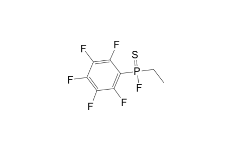 Phosphinothioic fluoride, ethyl(pentafluorophenyl)-