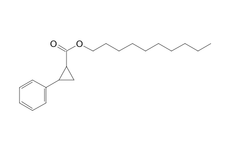 Cyclopropanecarboxylic acid, trans-2-phenyl-, decyl ester