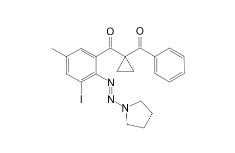 (E)-(1-benzoylcyclopropyl)(3-iodo-5-methyl-2-(pyrrolidin-1-yldiazenyl)phenyl)methanone