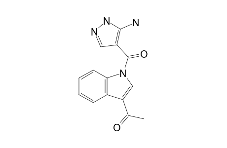 1-(1-(5-Amino-1H-pyrazole-4-carbonyl)-1H-indol-3-yl)ethanone