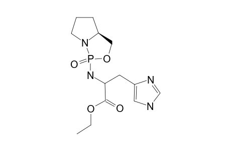 ETHYL-2-[(3AS)-OXO-PERHYDRO-2-LAMBDA(5)-PYRROLO-[1,2-C]-[1,3,2]-OXAZAPHOSPHOL-2-YL]-AMINO-3-(1H-3-IMIDAZOL-YL)-PROPANOATE