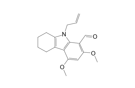 2,4-Dimethoxy-9-(prop-2'-enyl)-5,6,7,8-tetrahydrocarbazole-1-carbaldehyde