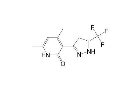 1H-Pyridin-2-one, 4,6-dimethyl-3-(5-trifluoromethyl-4,5-dihydro-1H-pyrazol-3-yl)-