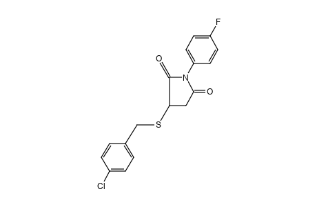 2-[(p-chlorobenzyl)thio]-N-(p-fluorophenyl)succinimide