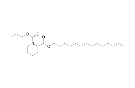 Pipecolic acid, N-propoxycarbonyl-, tetradecyl ester