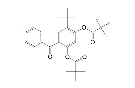 5-Tert-butyl-2,4-dihydroxybenzophenone, bis(trimethylacetate)