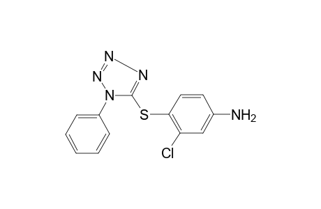 3-Chloro-4-(1-phenyl-1H-tetrazol-5-ylsulfanyl)-phenylamine