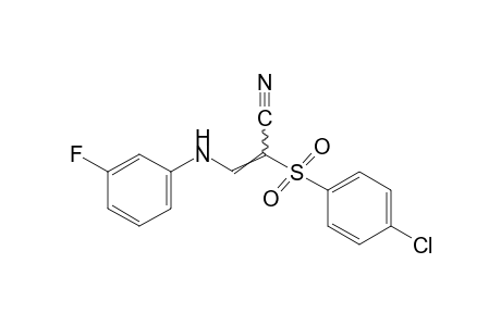 2-[(p-chlorophenyl)sulonyl]-3-(m-fluoroanilino)acrylonitrile