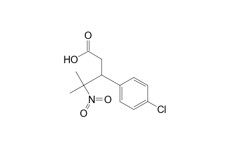 3-(4-Chlorophenyl)-4-methyl-4-nitropentanoic acid