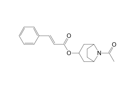 N-Acetyl-8-azabicyclo[3.2.1]oct-endo-3-yl (E)-3-phenylprop-2-enoate