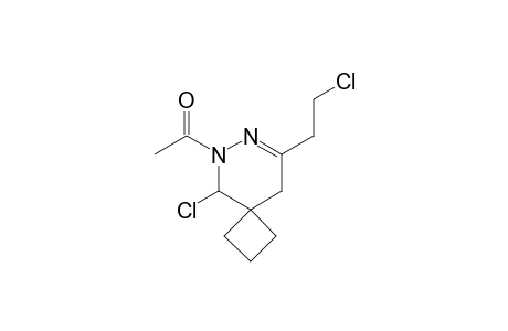 1-[9-chloro-6-(2-chloroethyl)-7,8-diazaspiro[3.5]non-6-en-8-yl]ethanone