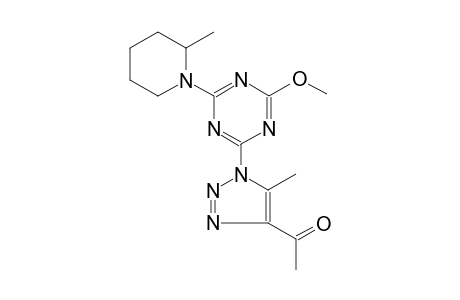 ethanone, 1-[1-[4-methoxy-6-(2-methyl-1-piperidinyl)-1,3,5-triazin-2-yl]-5-methyl-1H-1,2,3-triazol-4-yl]-