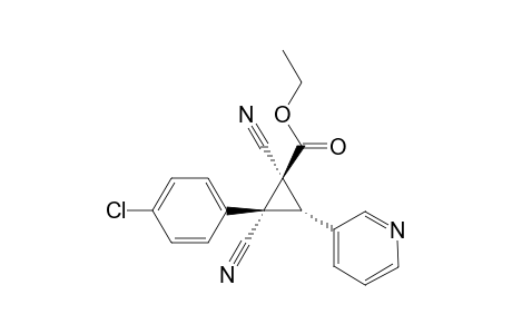 (1S,2R,3R)-2-(4-Chloro-phenyl)-1,2-dicyano-3-pyridin-3-yl-cyclopropanecarboxylic acid ethylester