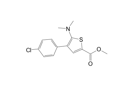 Methyl 5-(dimethylamino)-4-(4'-chlorophenyl)thiophene-2-carboxylate