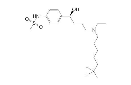 (S)-(-)-N-[4-[4-[ETHYL-(6,6-DIFLUOROHEPTYL)-AMINO]-1-HYDROXYBUTYL]-PHENYL]-METHANESULFONAMIDE