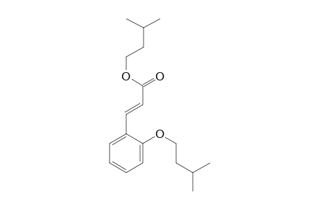 Trans-2-hydroxycinnamic acid, 3-methylbutyl ether, 3-methylbutyl ester