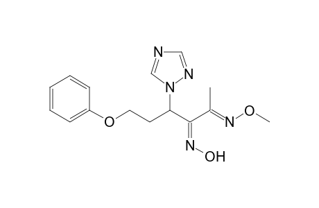 2,3-Hexanedione, 6-phenoxy-4-(1H-1,2,4-triazol-1-yl)-, 2-(O-methyloxime) 3-oxime