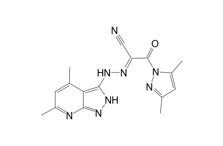 3-(3,5-Dimethyl-1H-pyrazol-1-yl)-2-(2-(4,6-dimethyl-2Hpyrazolo[3,4-b]pyridin-3-yl)hydrazono)-3-oxopropanenitrile