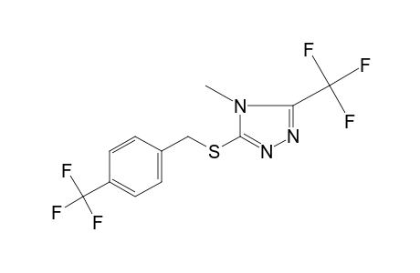 4-methyl-3-(trifluoromethyl)-5-{[p-(trifluoromethyl)benzyl]thio}-4H-1,2,4-triazole