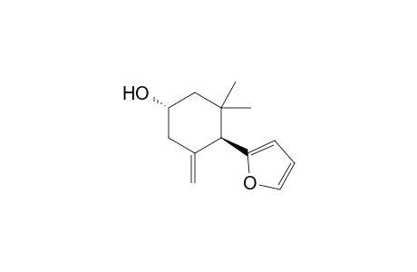 (trans)-2-Methylene-6,6-dimethyl-1-[2'-furyl]-4-hydroxycyclohexane