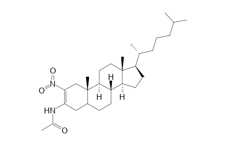 3-Acetamido-2-nitrocholest-2-ene