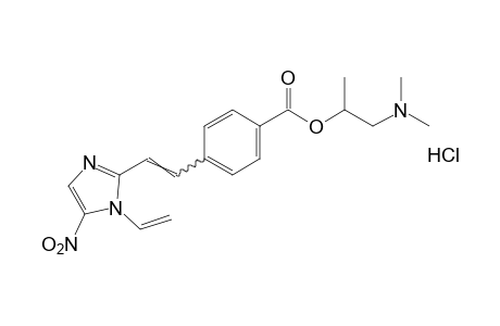 p-[2-(5-nitro-1-vinylimidazol-2-yl)vinyl]benzoic acid, 2-(dimethylamino)-1-methylethyl ester, monohydrochloride